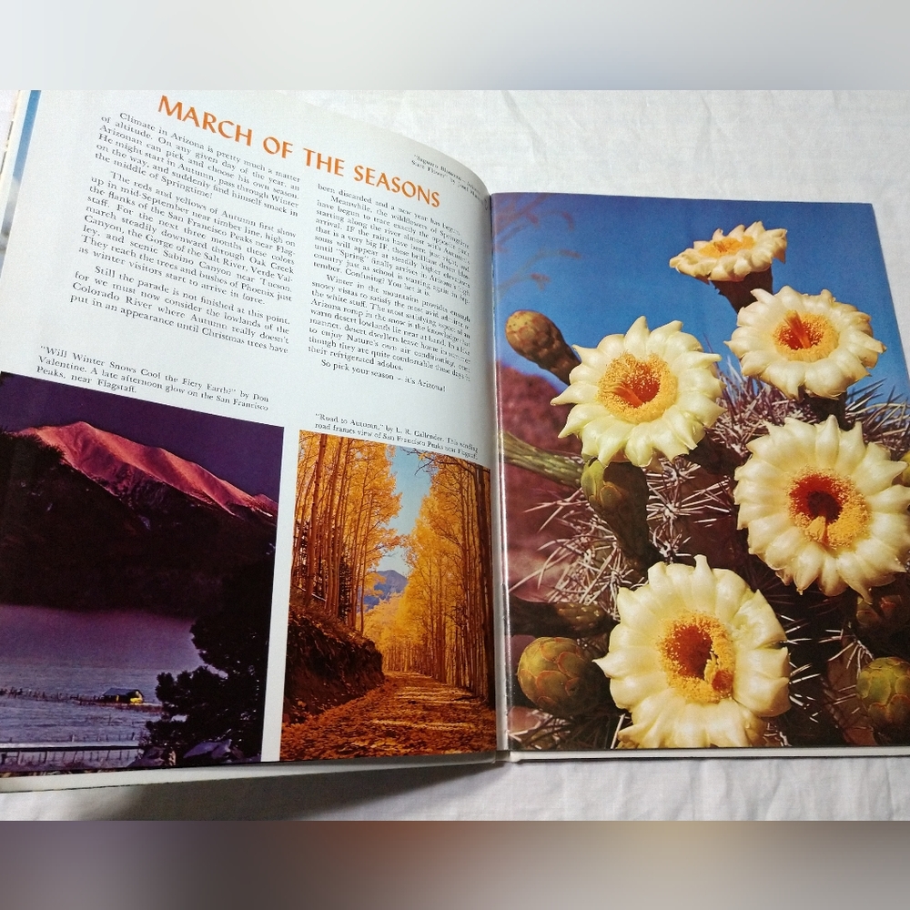 Arizona Highways Presents The Glorious Seasons of Arizona Hardcover Book 1971 - Picture 7 of 8